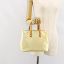 LOUIS VUITTON Monogram Vernis Reade PM Hand Bag Perle M91336 LV Auth 151238-25