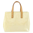 LOUIS VUITTON Monogram Vernis Reade PM Hand Bag Perle M91336 LV Auth 151238-2