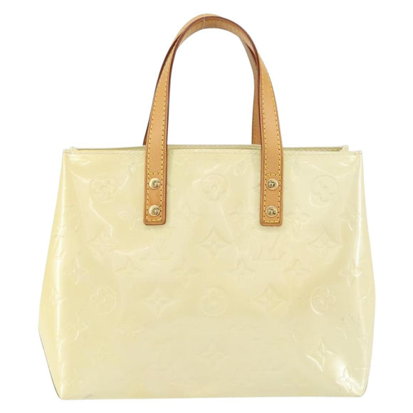 LOUIS VUITTON Monogram Vernis Reade PM Hand Bag Perle M91336 LV Auth 151238