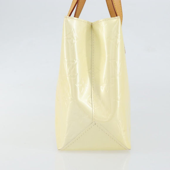 LOUIS VUITTON Monogram Vernis Reade PM Hand Bag Perle M91336 LV Auth 151238