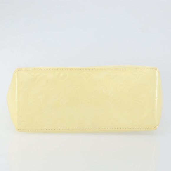 LOUIS VUITTON Monogram Vernis Reade PM Hand Bag Perle M91336 LV Auth 151238