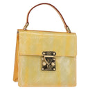 LOUIS VUITTON Monogram Vernis Spring street Hand Bag Gris M91029 LV Auth 151239-1