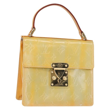 LOUIS VUITTON Monogram Vernis Spring street Hand Bag Gris M91029 LV Auth 151239