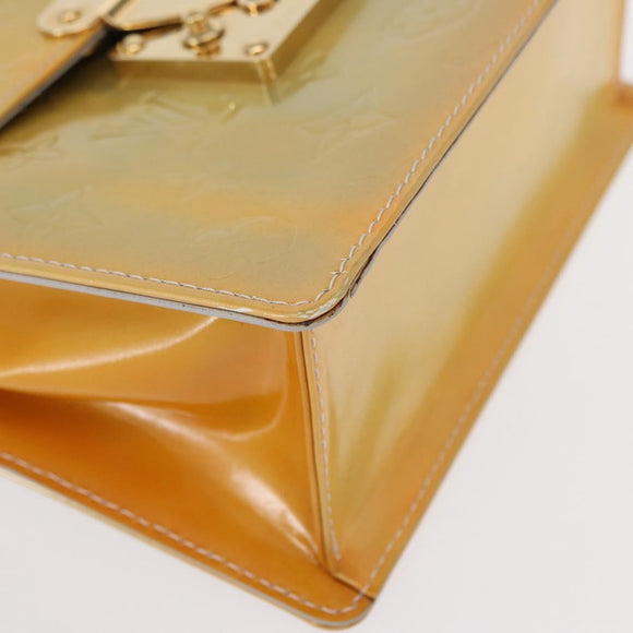 LOUIS VUITTON Monogram Vernis Spring street Hand Bag Gris M91029 LV Auth 151239