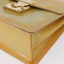 LOUIS VUITTON Monogram Vernis Spring street Hand Bag Gris M91029 LV Auth 151239-15