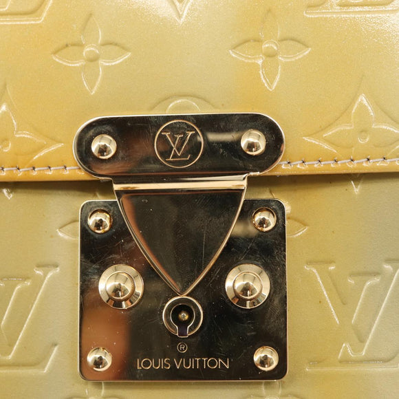 LOUIS VUITTON Monogram Vernis Spring street Hand Bag Gris M91029 LV Auth 151239