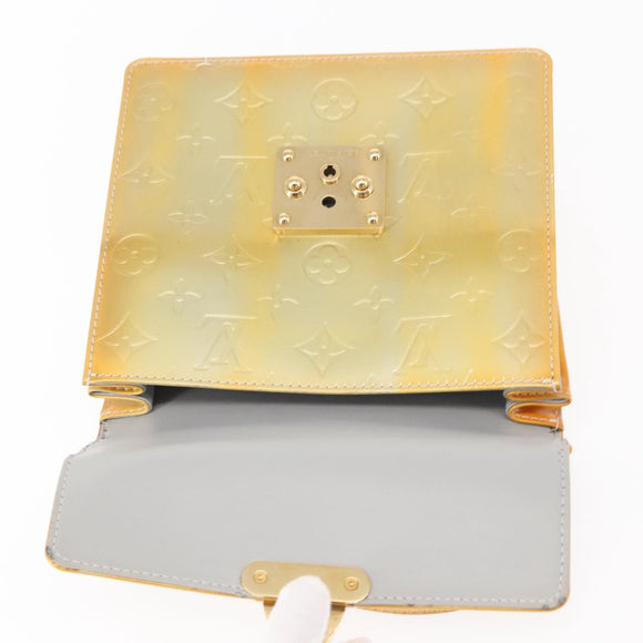 LOUIS VUITTON Monogram Vernis Spring street Hand Bag Gris M91029 LV Auth 151239