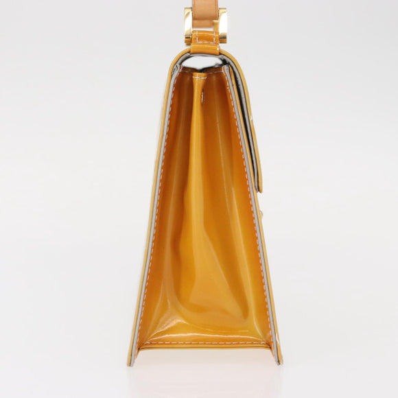 LOUIS VUITTON Monogram Vernis Spring street Hand Bag Gris M91029 LV Auth 151239