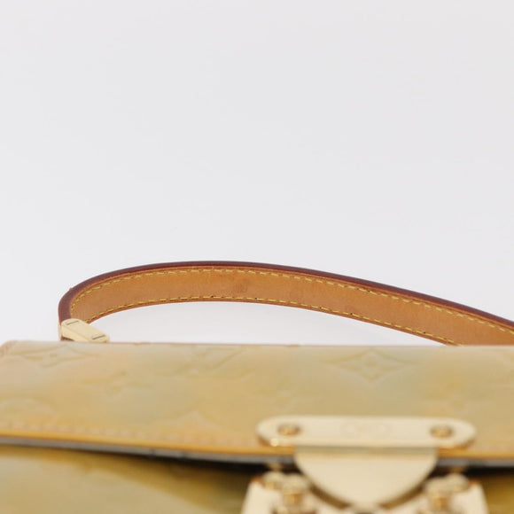 LOUIS VUITTON Monogram Vernis Spring street Hand Bag Gris M91029 LV Auth 151239