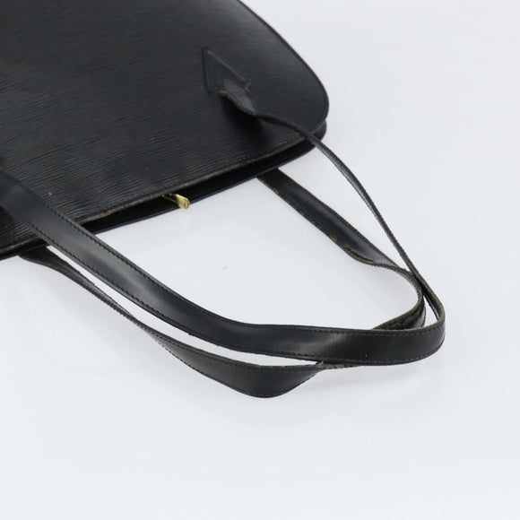 LOUIS VUITTON Epi Lussac Shoulder Bag Black M52282 LV Auth 151241