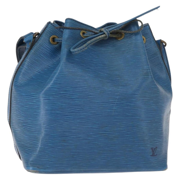 LOUIS VUITTON Epi Petit Noe Shoulder Bag Blue M44105 LV Auth 151242