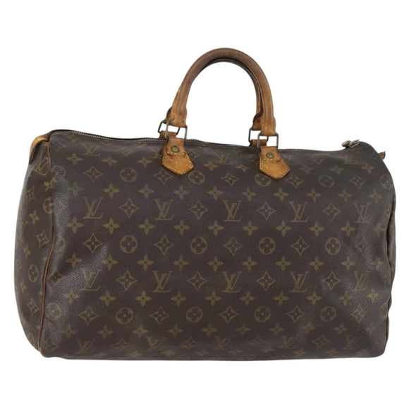 LOUIS VUITTON Monogram Speedy 40 Hand Bag M41522 LV Auth 151245