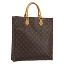 LOUIS VUITTON Monogram Sac Plat Hand Bag M51140 LV Auth 151249-1