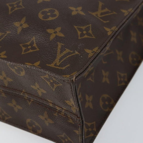 LOUIS VUITTON Monogram Sac Plat Hand Bag M51140 LV Auth 151249