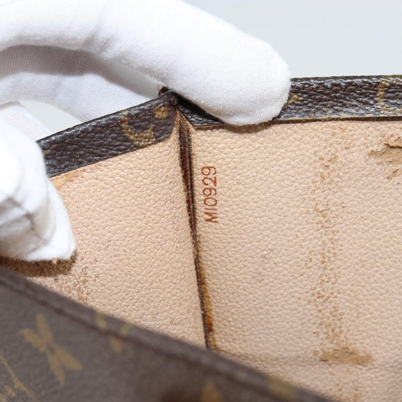 LOUIS VUITTON Monogram Sac Plat Hand Bag M51140 LV Auth 151249