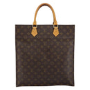 LOUIS VUITTON Monogram Sac Plat Hand Bag M51140 LV Auth 151249-3