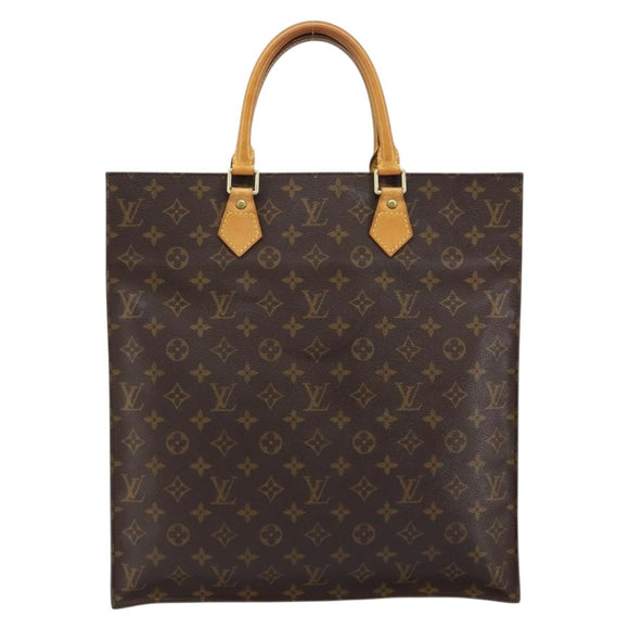 LOUIS VUITTON Monogram Sac Plat Hand Bag M51140 LV Auth 151249