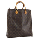 LOUIS VUITTON Monogram Sac Plat Hand Bag M51140 LV Auth 151250-1