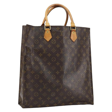 LOUIS VUITTON Monogram Sac Plat Hand Bag M51140 LV Auth 151250