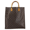 LOUIS VUITTON Monogram Sac Plat Hand Bag M51140 LV Auth 151250-13