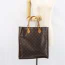 LOUIS VUITTON Monogram Sac Plat Hand Bag M51140 LV Auth 151250-21