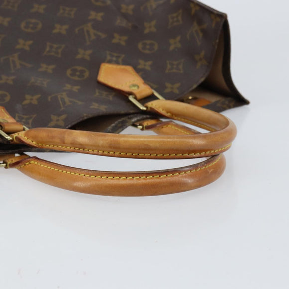 LOUIS VUITTON Monogram Sac Plat Hand Bag M51140 LV Auth 151250