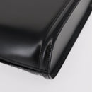 BALLY Shoulder Bag Leather Black Gold Auth 151255-16