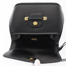 BALLY Shoulder Bag Leather Black Gold Auth 151255-9