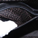 BALLY Shoulder Bag Leather Black Gold Auth 151255-24