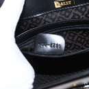 BALLY Shoulder Bag Leather Black Gold Auth 151255-11