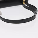 BALLY Shoulder Bag Leather Black Gold Auth 151255-7