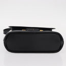 BALLY Shoulder Bag Leather Black Gold Auth 151255-5