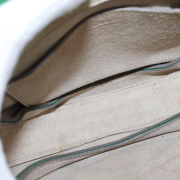 Chloe Pixy Hand Bag Leather Suede 2way Green Gold Auth 151257