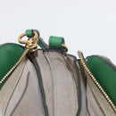 Chloe Pixy Hand Bag Leather Suede 2way Green Gold Auth 151257-18