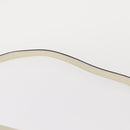 Salvatore Ferragamo Gancini Shoulder Bag Leather Silver White Auth 151258-14