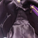 Salvatore Ferragamo Gancini Hand Bag Leather 2way Purple Gold Auth 151259-23