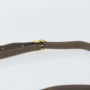 Salvatore Ferragamo Gancini Hand Bag Leather 2way Gray Gold Auth 151260-15