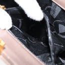 Salvatore Ferragamo Gancini Hand Bag Leather 2way Gray Gold Auth 151260-23