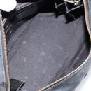 MCM Vicetos Logogram Hand Bag PVC 2way Black Gold Auth 151262-19