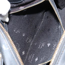 MCM Vicetos Logogram Hand Bag PVC 2way Black Gold Auth 151262-22