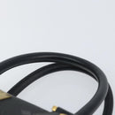 MCM Vicetos Logogram Hand Bag PVC 2way Black Gold Auth 151262-8