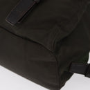 PRADA Backpack Nylon Khaki Silver Auth 151263-18
