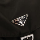 PRADA Backpack Nylon Khaki Silver Auth 151263-21