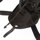 PRADA Backpack Nylon Khaki Silver Auth 151263-23