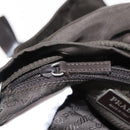 PRADA Backpack Nylon Khaki Silver Auth 151263-27