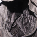 PRADA Backpack Nylon Khaki Silver Auth 151263-28