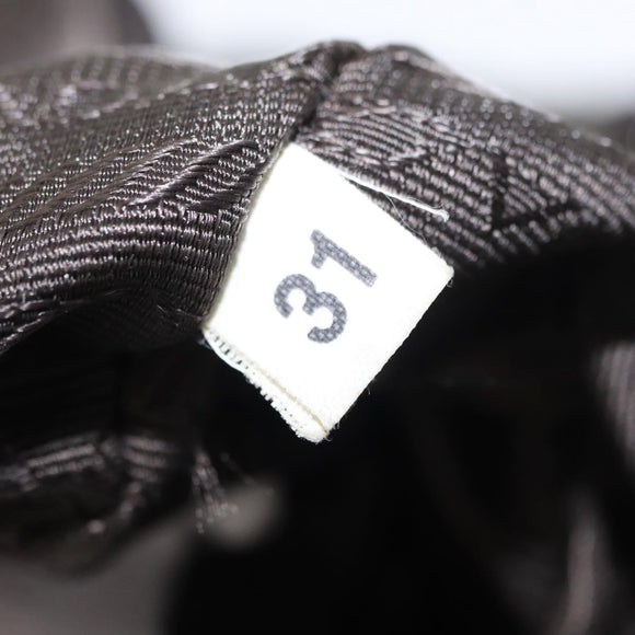 PRADA Backpack Nylon Khaki Silver Auth 151263