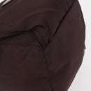 PRADA Backpack Nylon Brown Silver Auth 151264-16