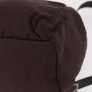 PRADA Backpack Nylon Brown Silver Auth 151264-17