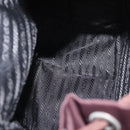 PRADA Backpack Nylon Brown Silver Auth 151264-11